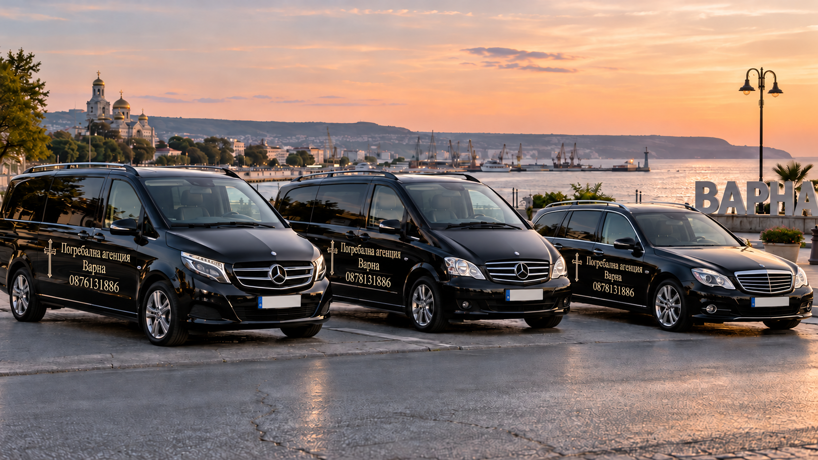 Траурни Mercedes-Benz автомобили — Траурна агенция Варна